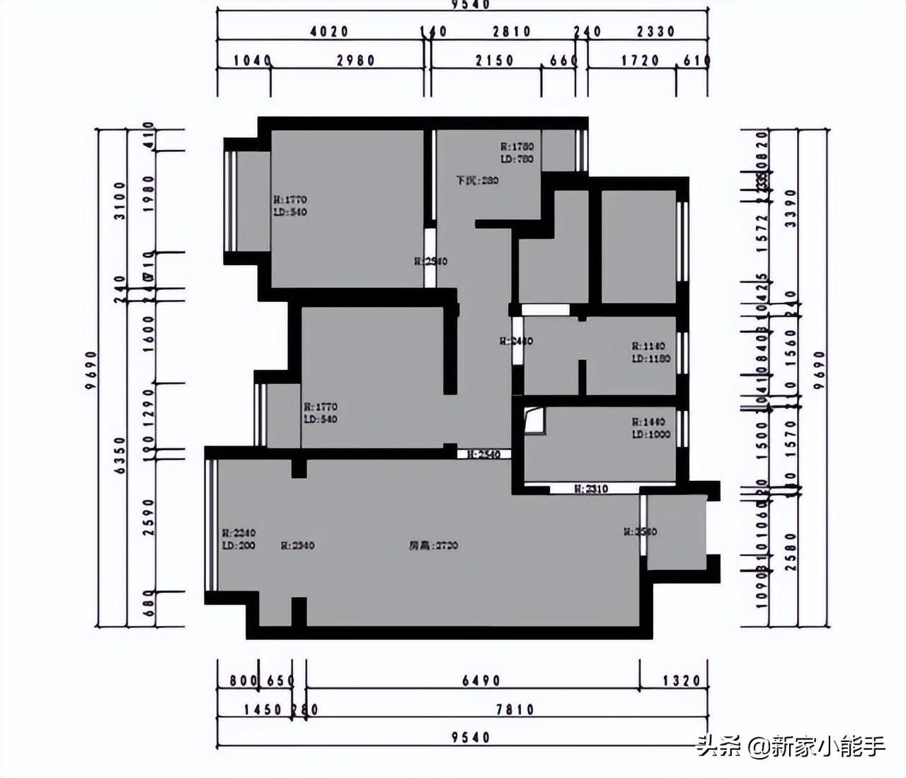 97㎡原木风小三房隔音装修效果图，温馨实用两不误
