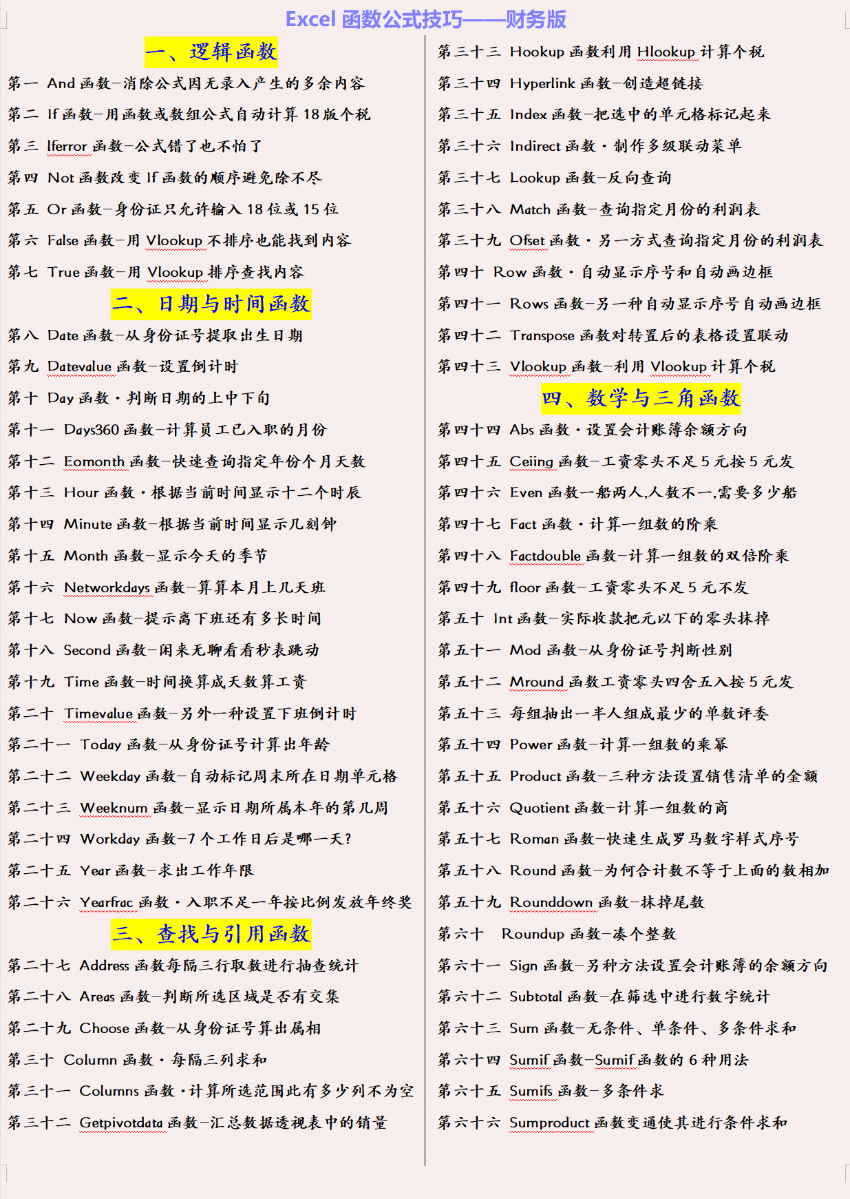 别再花冤枉钱买Excel网课，这套函数教程自认为最好，而且还免费
