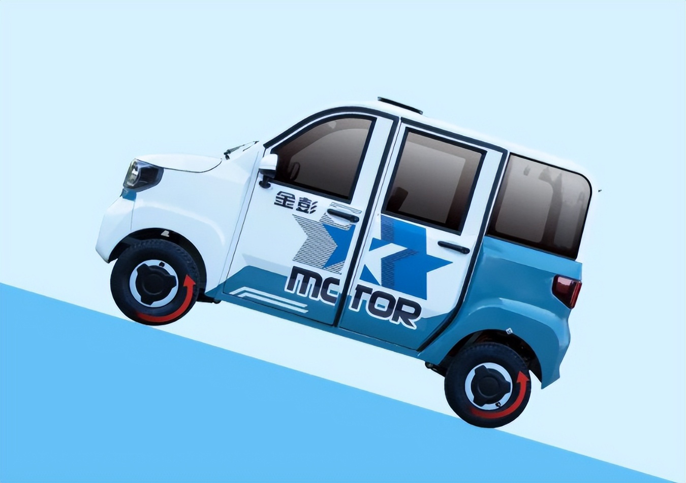 金彭新款低速四轮车迷你来了,动力足,续航远 - 114货源网