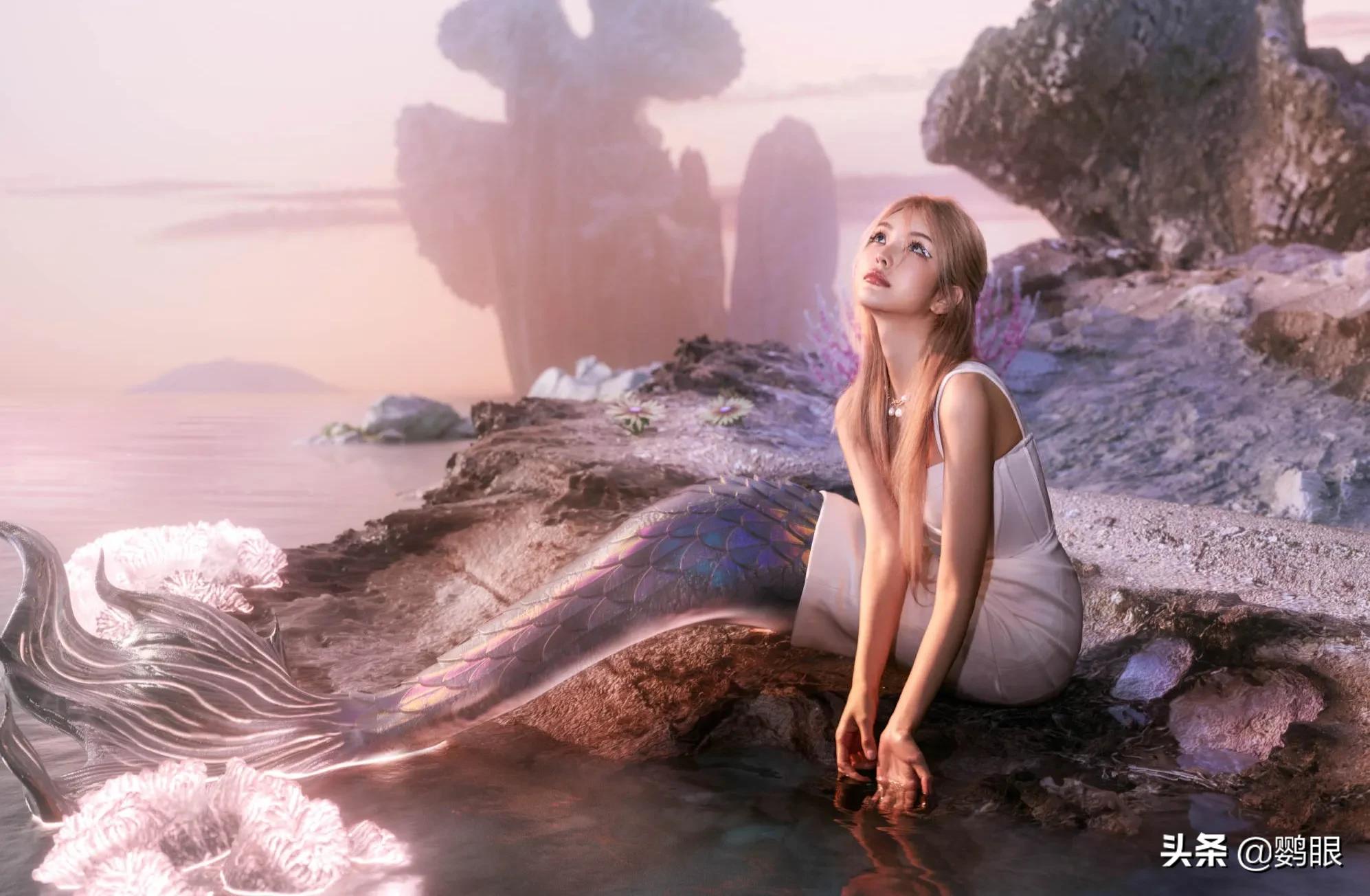 周扬青最新美人鱼造型，绝对惊艳