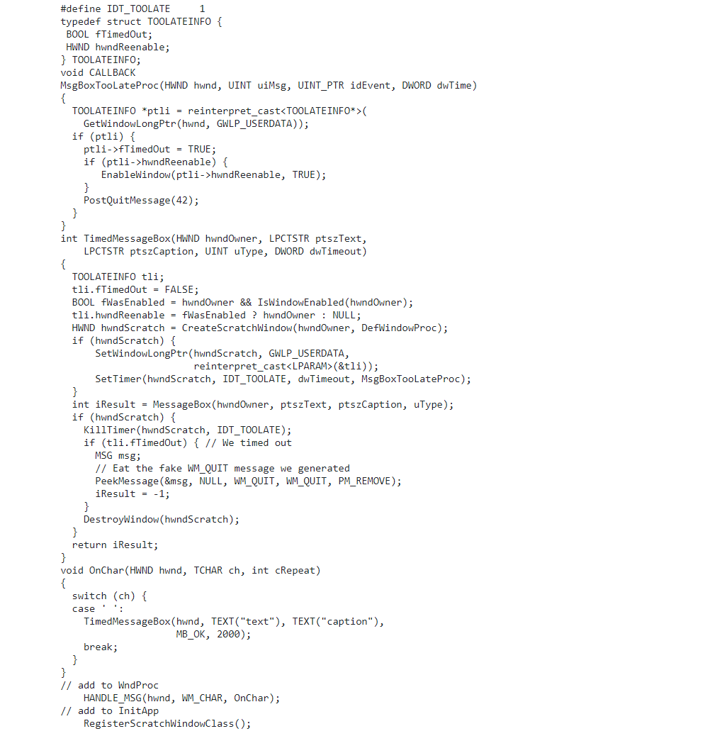 说说模态化8：一个更好版本的超时关闭对话框
