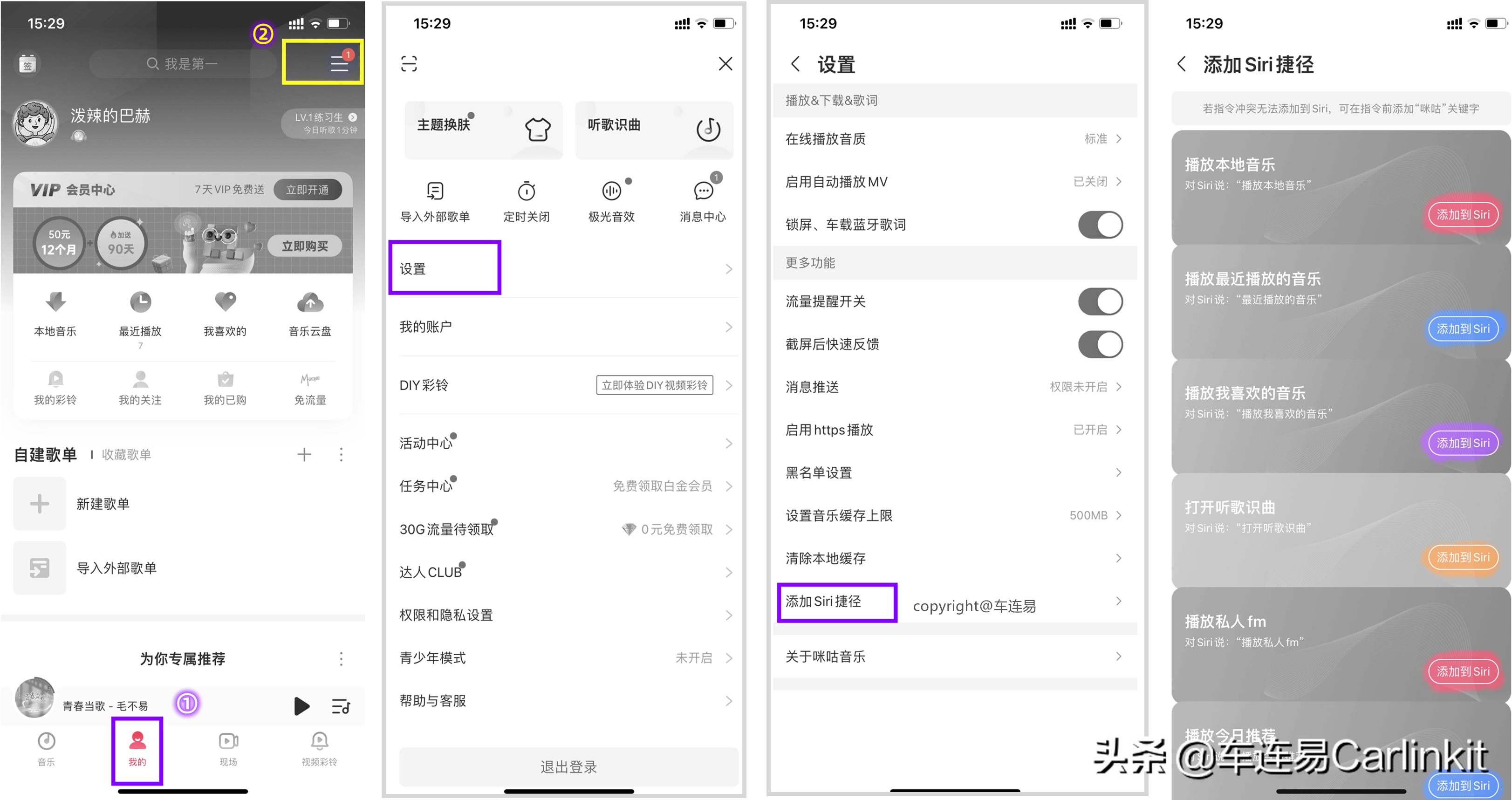 Carplay自动播放音乐怎么弄？车连易教程