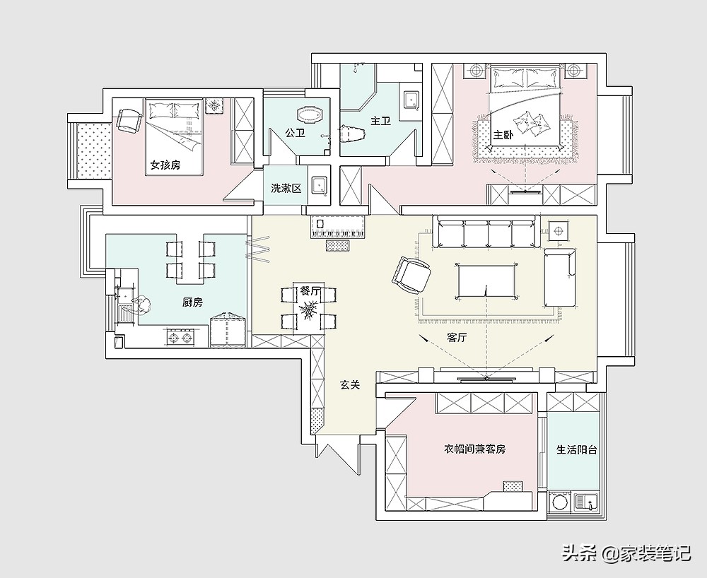 看了桂林夫妻的新房装修，让我喜欢上了美式风格，时尚前卫又实用