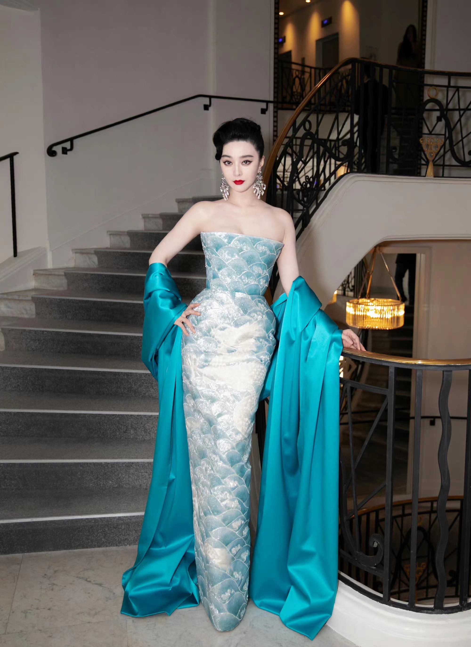 bu卜柯文第八名:竹林猛虎下山-范冰冰的这身定制礼服来自于中国设计师