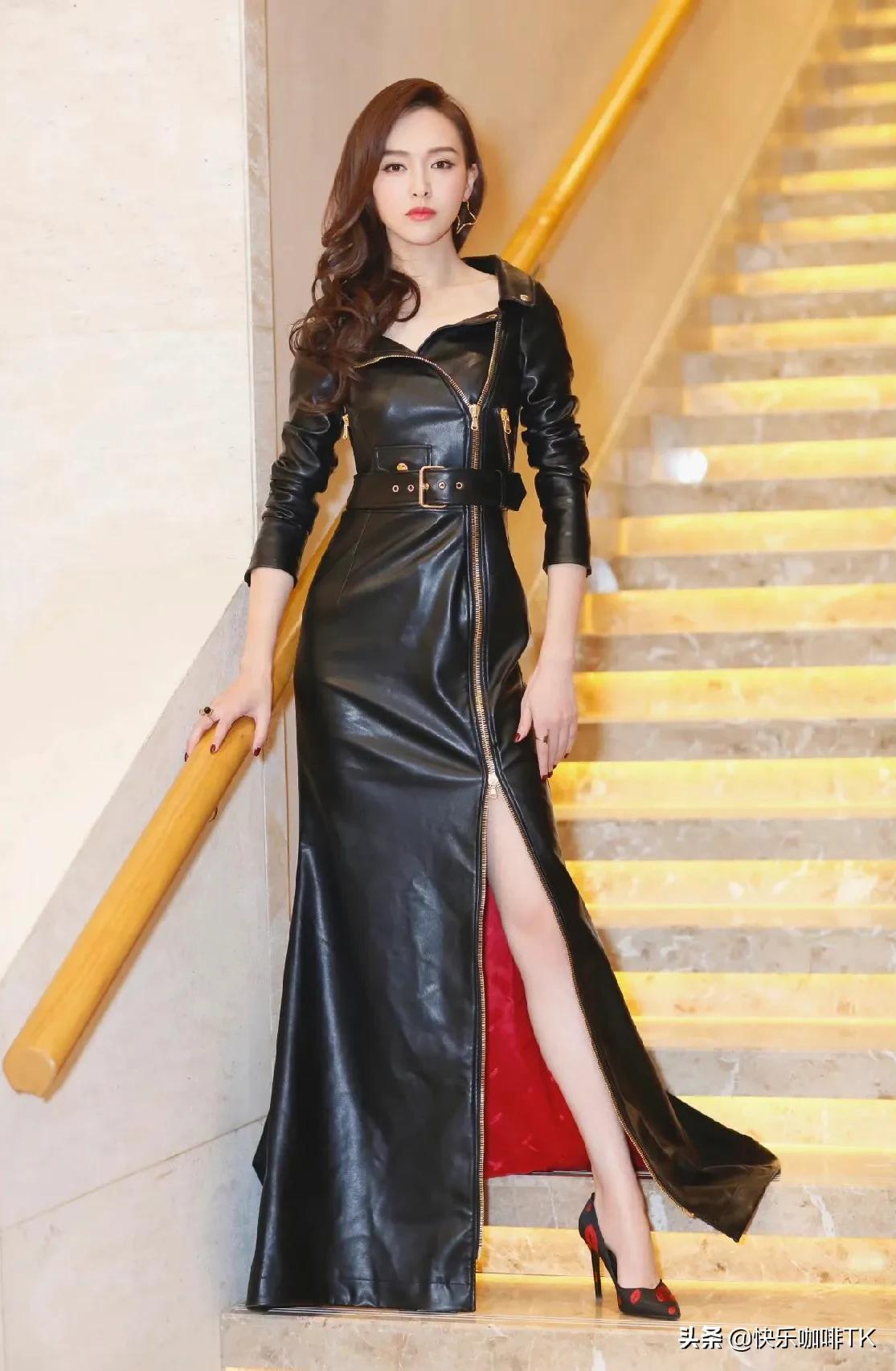 今日份图片，酷酷的唐嫣