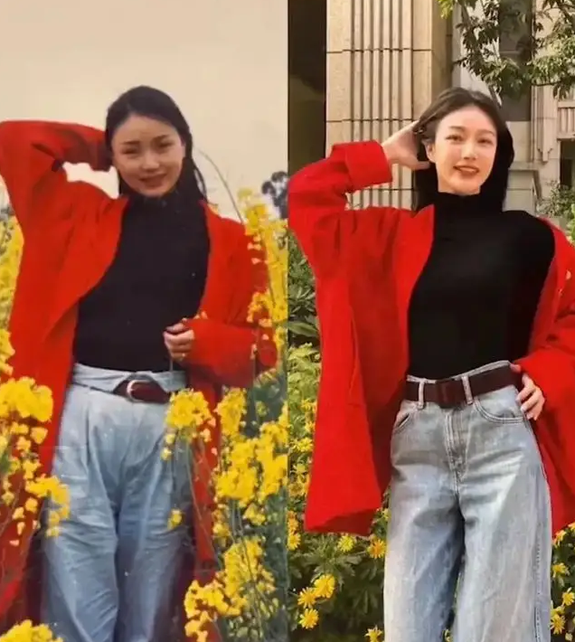 河南一女大学生晒母女照，女儿完败妈妈，果然没有对比就没有伤害