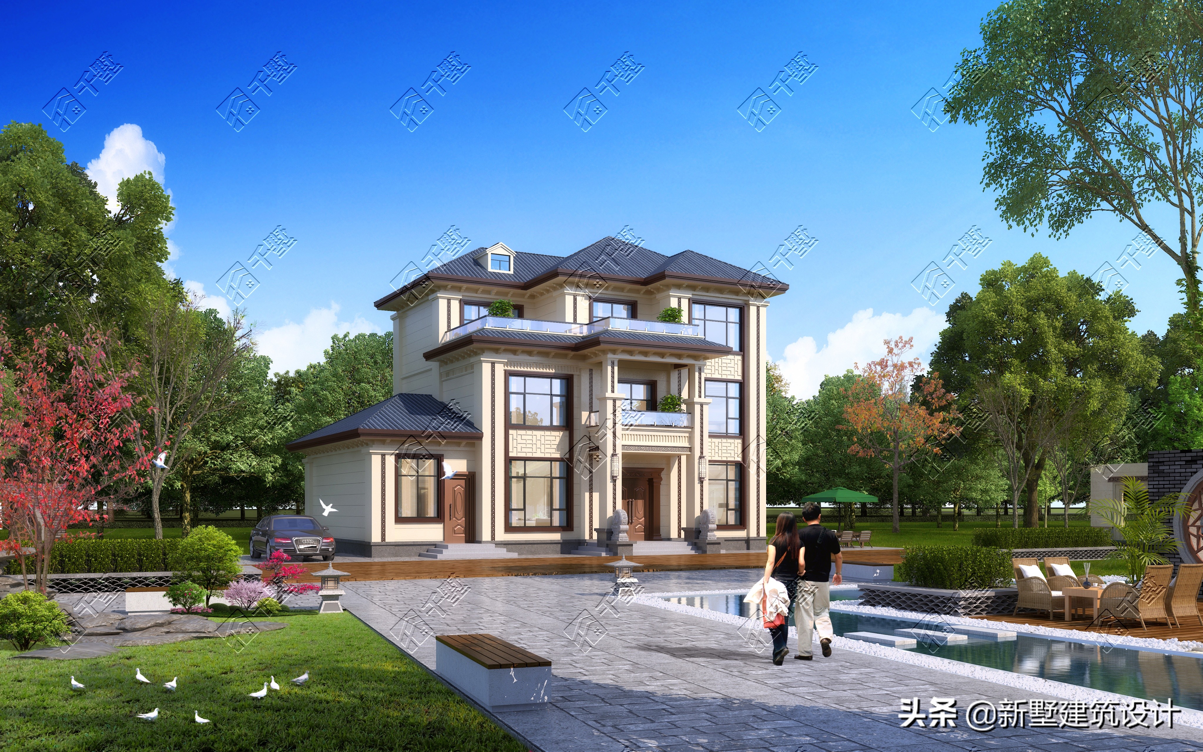 十款农村自建房带土灶间，带车库，储物间，来看看你到底喜欢哪款