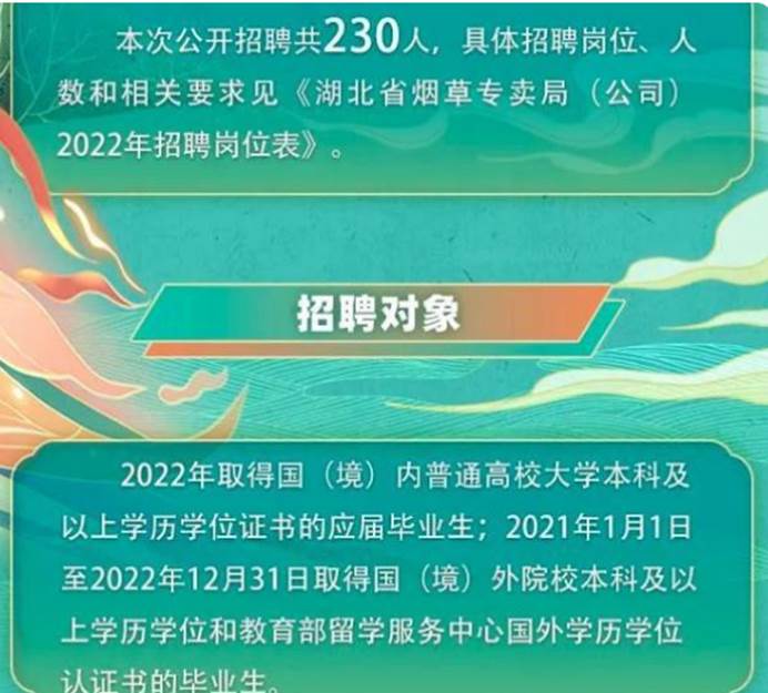 2022中國煙草開始招聘，年薪高達6位數，4類學生有優先錄用權