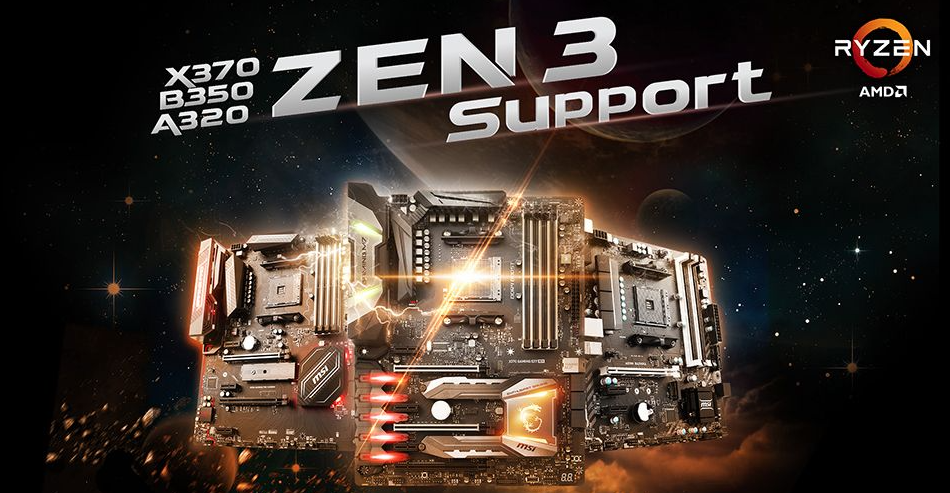 微星宣布 5 月中旬发布新 BIOS，300 系列主板支持 Zen3 处理器
