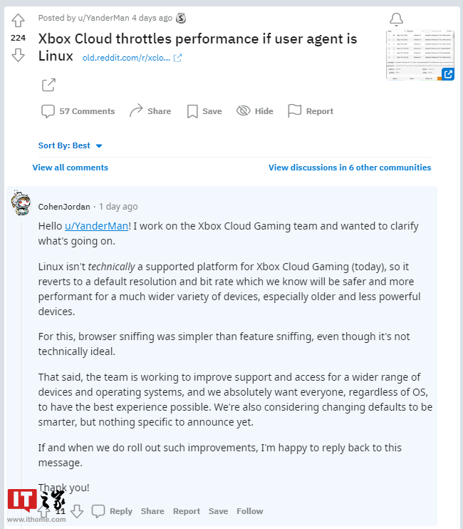 微软Xbox云游戏团队将解决Linux性能问题
