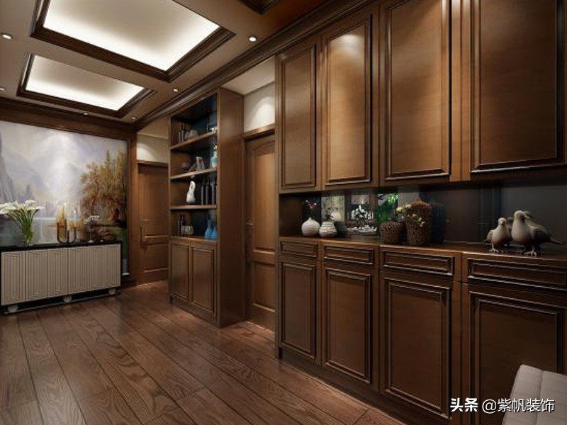 六合幸福门122平美式风格装修案例，喜欢美式风格的可以参考