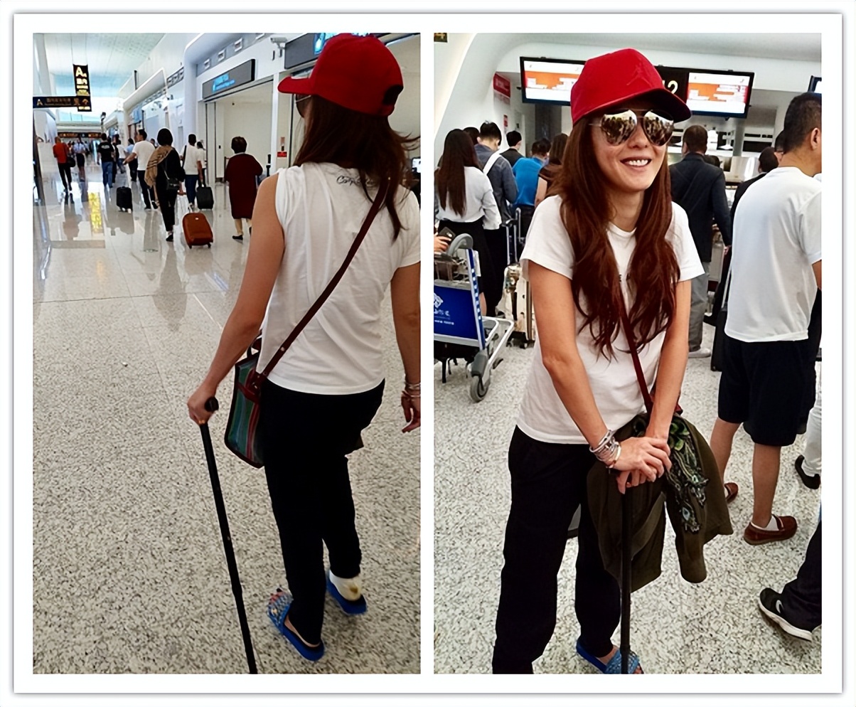 张柏芝的日常穿搭很独特，甜酷的感觉不像中年人，时髦还炫酷