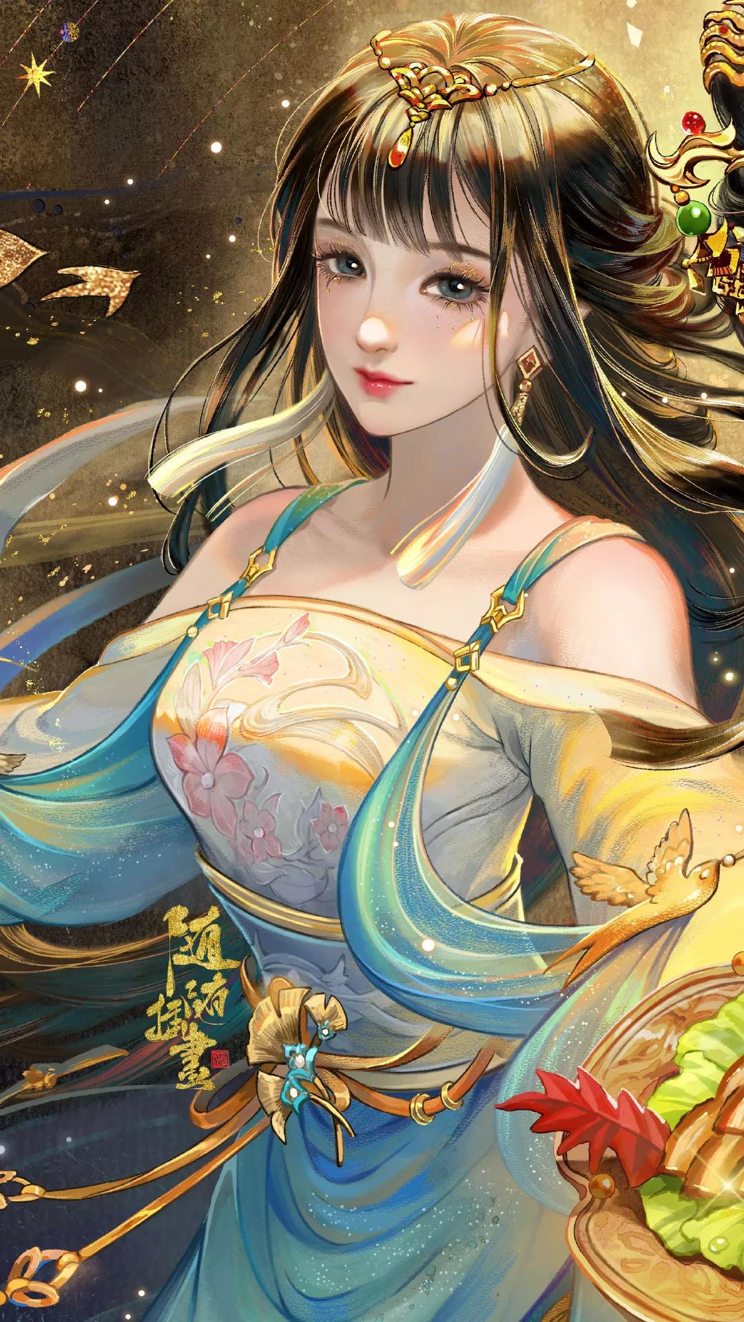 20220507插画壁纸古风小解解图片欣赏