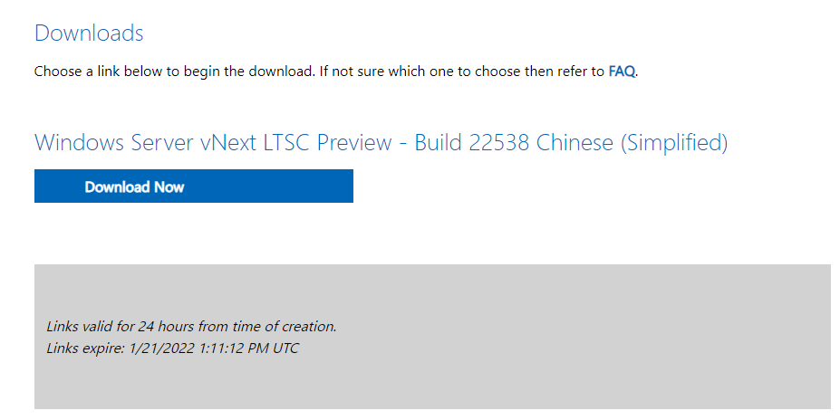 微软Windows Server Build 22538预览版ISO镜像下载