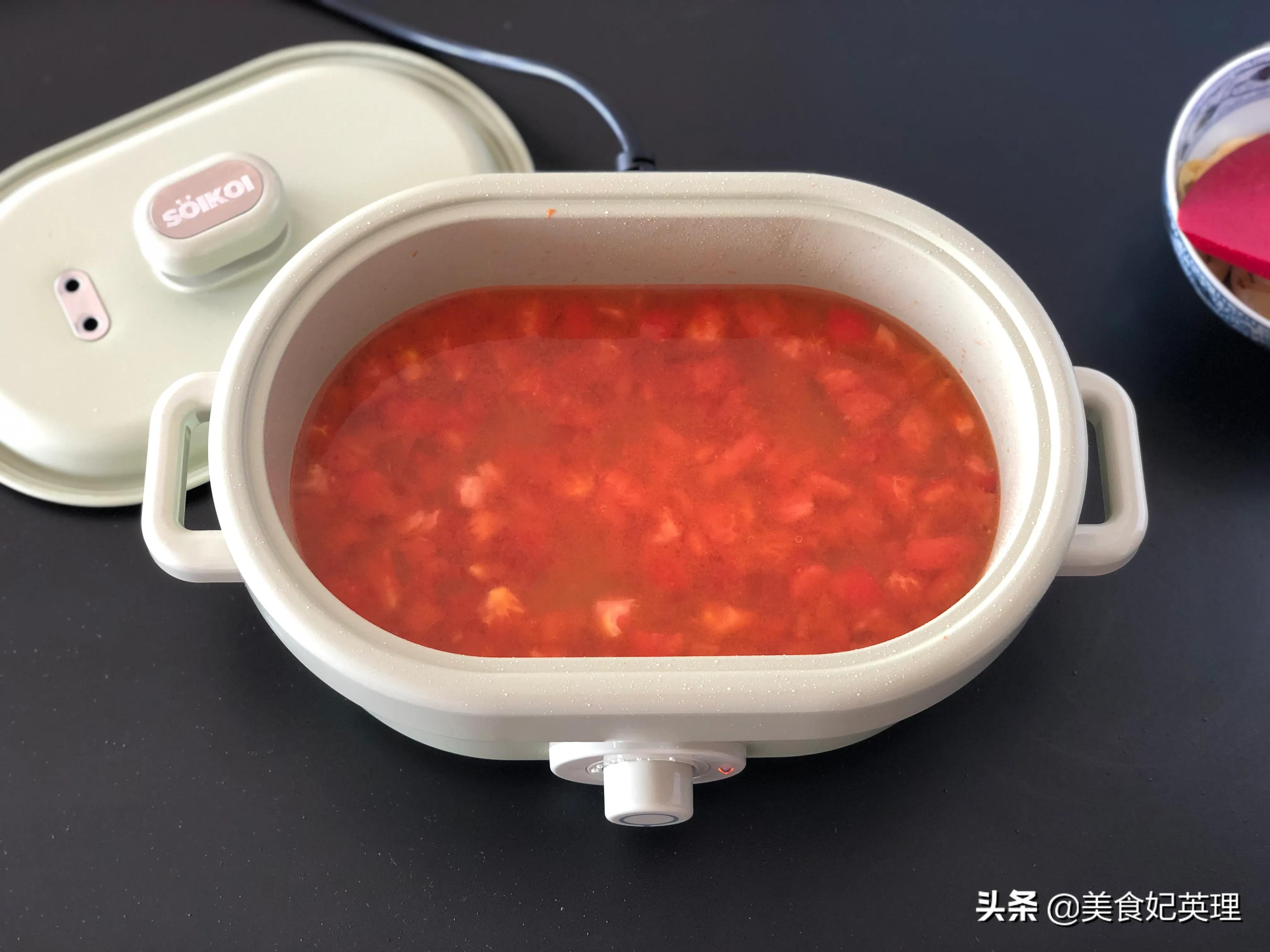 冬天就给孩子做这汤！鲜虾制作无添加，番茄浓汤酸酸甜甜两碗不够