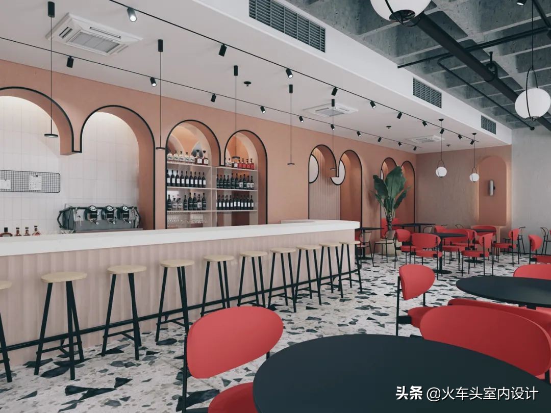 咖啡厅这样设计，色彩迷人