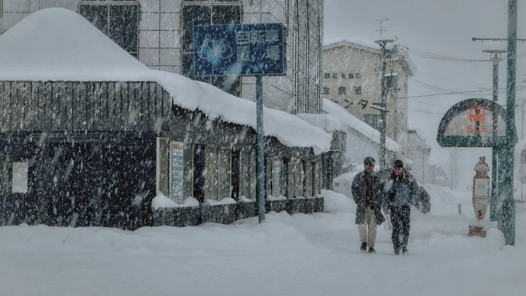 有一种浪漫，叫做北海道的鹅毛大雪