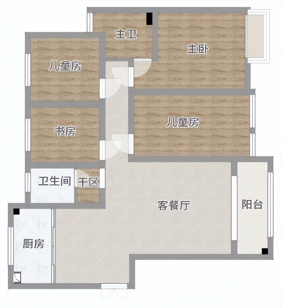 阳台改书房装修效果图103：打造温馨静谧学习空间