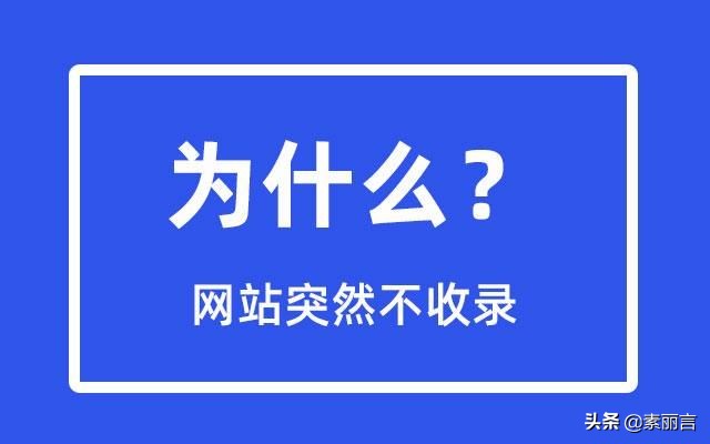 为什么网站突然不收录了？从3个方面去找原因
