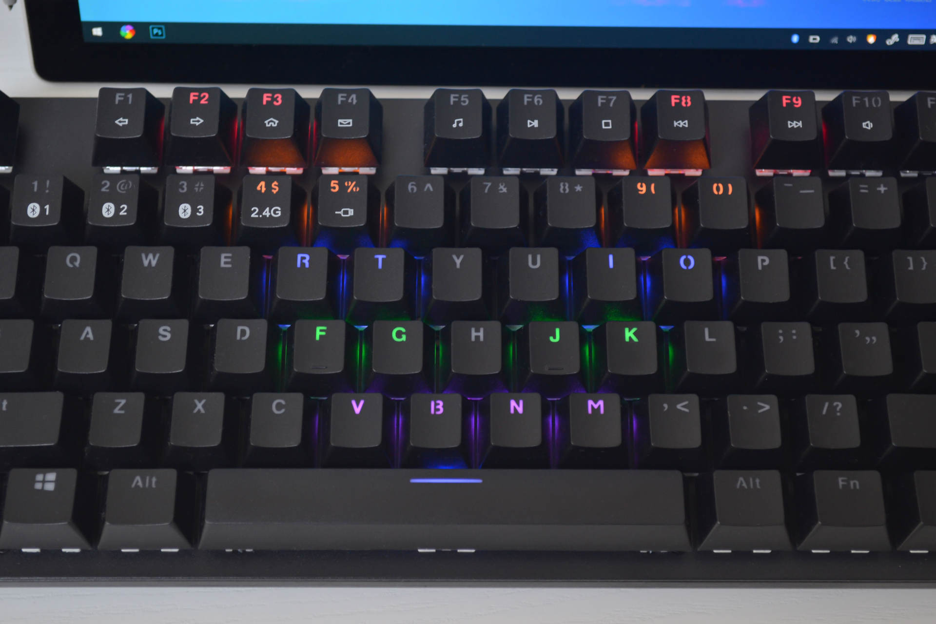 雷柏v500l键盘键位图图片