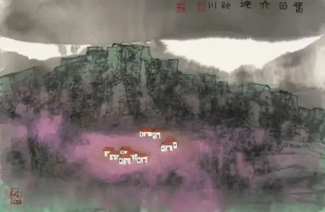 他的画激情迸发，境界博大