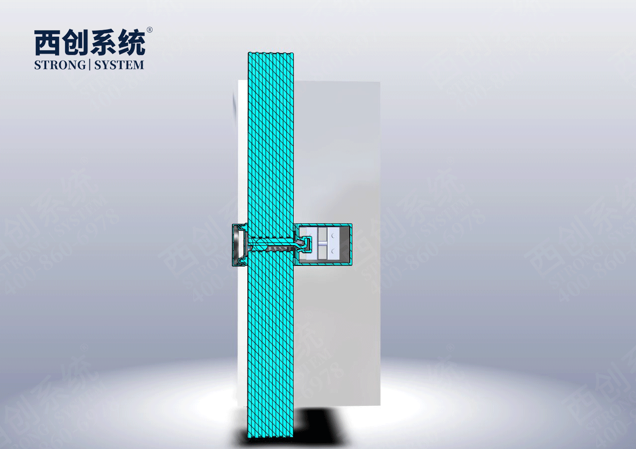 西创系统A类防火（3H）3mm精制钢玻璃幕墙系统(图13)