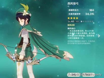 原神天空之翼适合哪个角色 原神天空之翼武器推荐