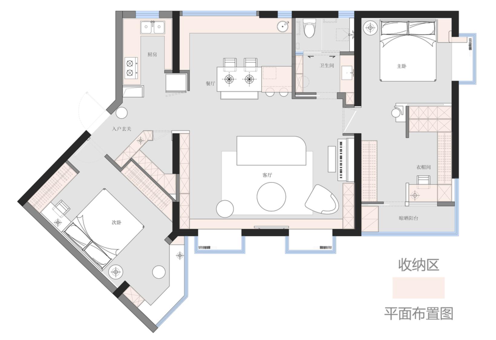 如果家里客厅大，建议做弧形吊顶，看她119㎡家，大气极了
