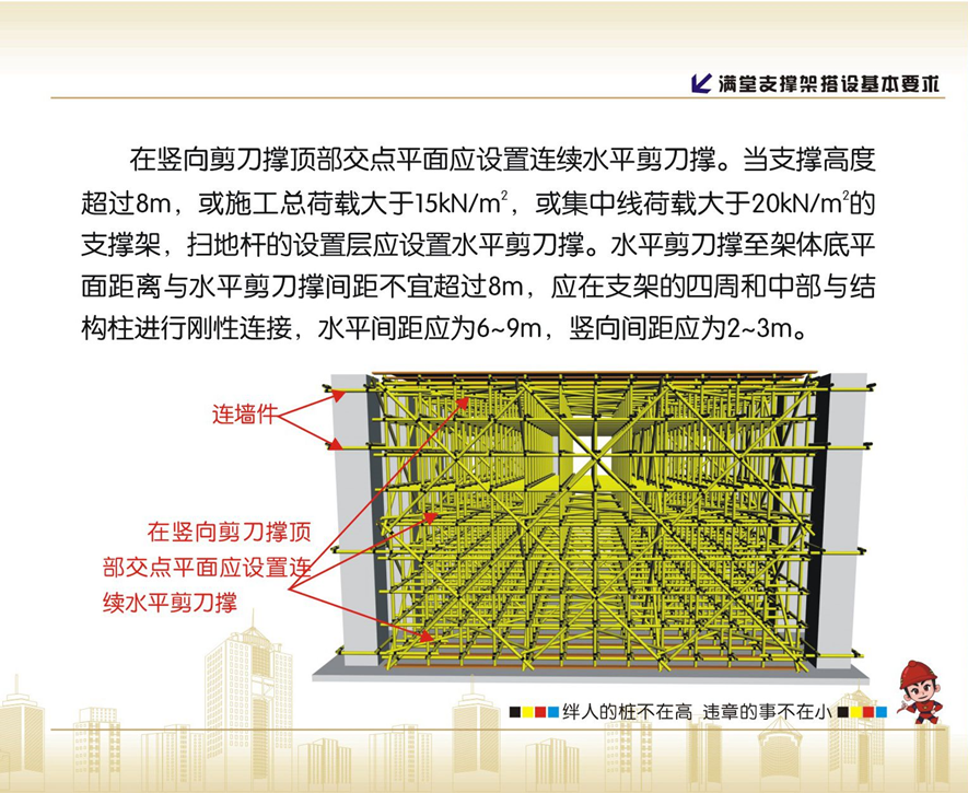 脚手架搭设的示例图解，看完没有学不会的