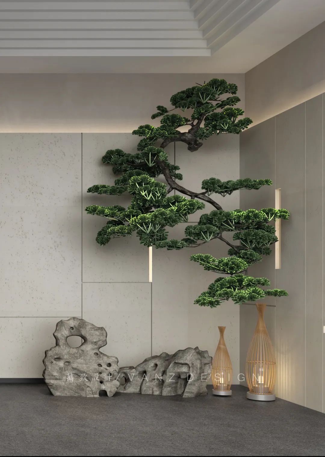 新疆 | 75㎡禅意茶室+文玩展厅设计，打造私人极简禅意空间