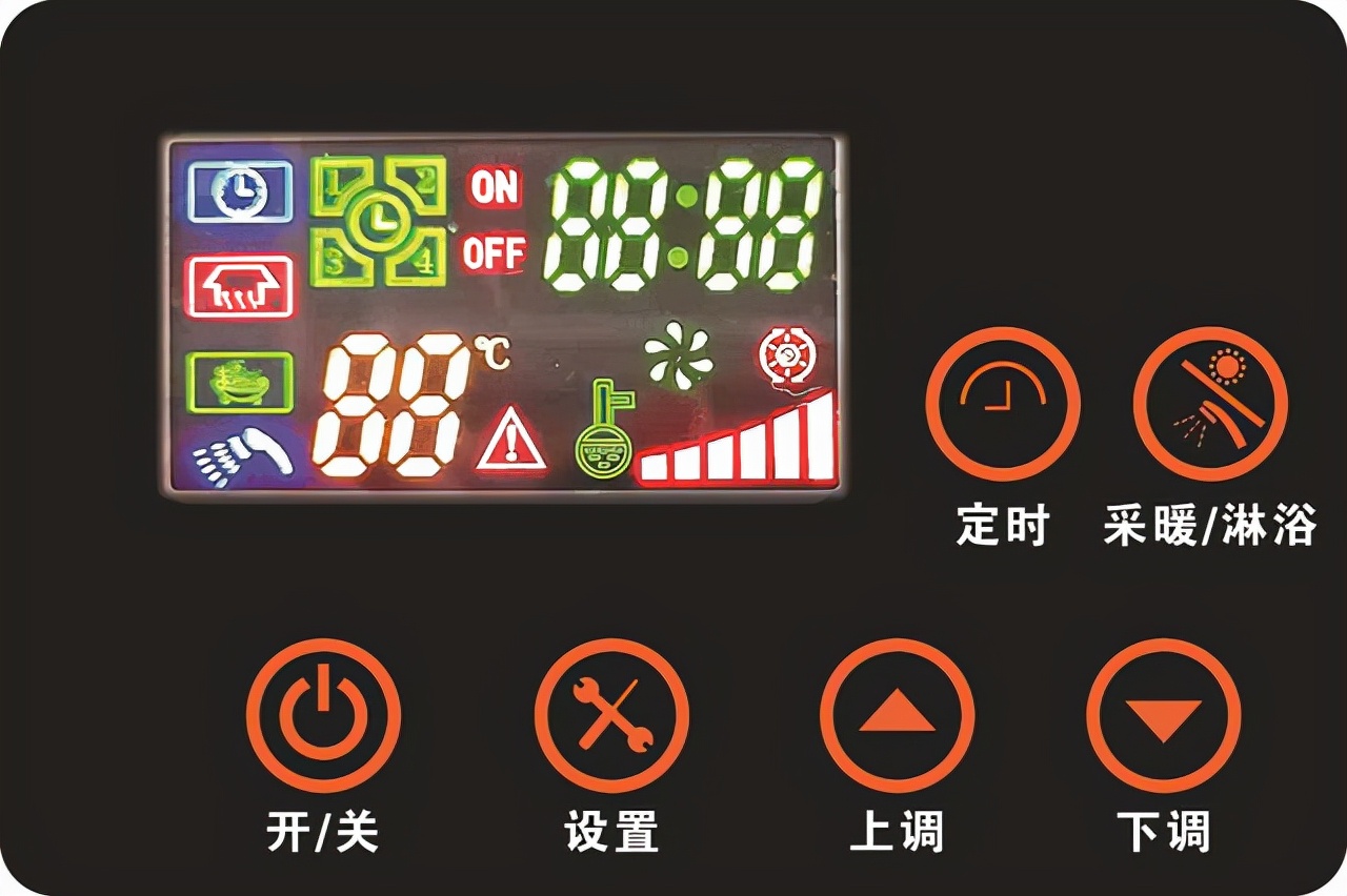壁掛爐顯示屏上圖標什么意思