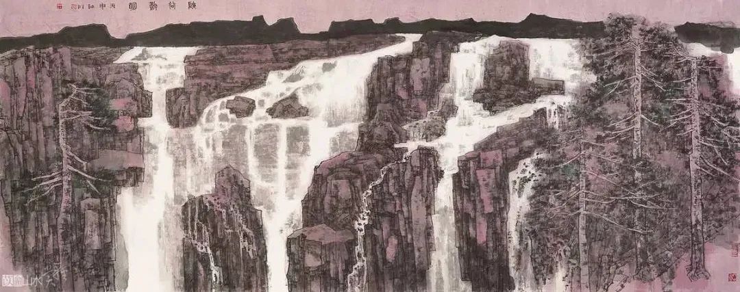 他的画激情迸发，境界博大
