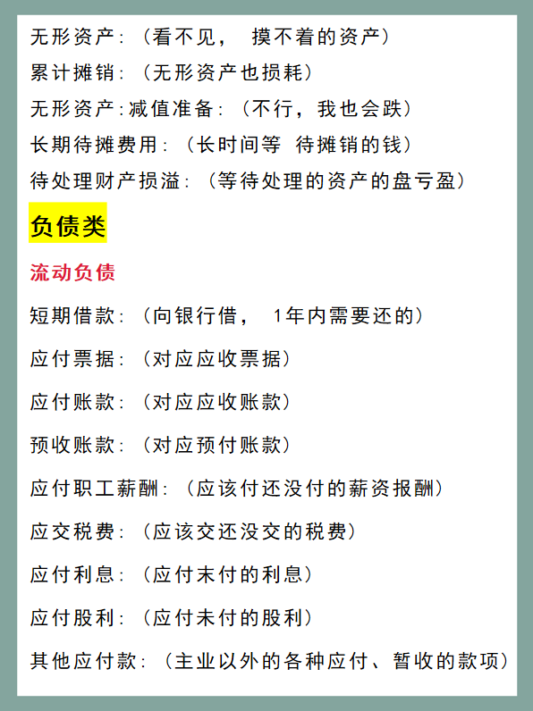 聪明的会计，都是这样记会计科目的，简单通俗，真的太好记了