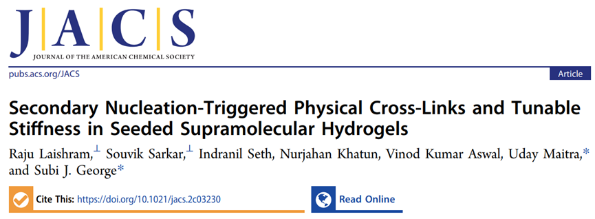 最新《JACS》！种子动态超分子水凝胶