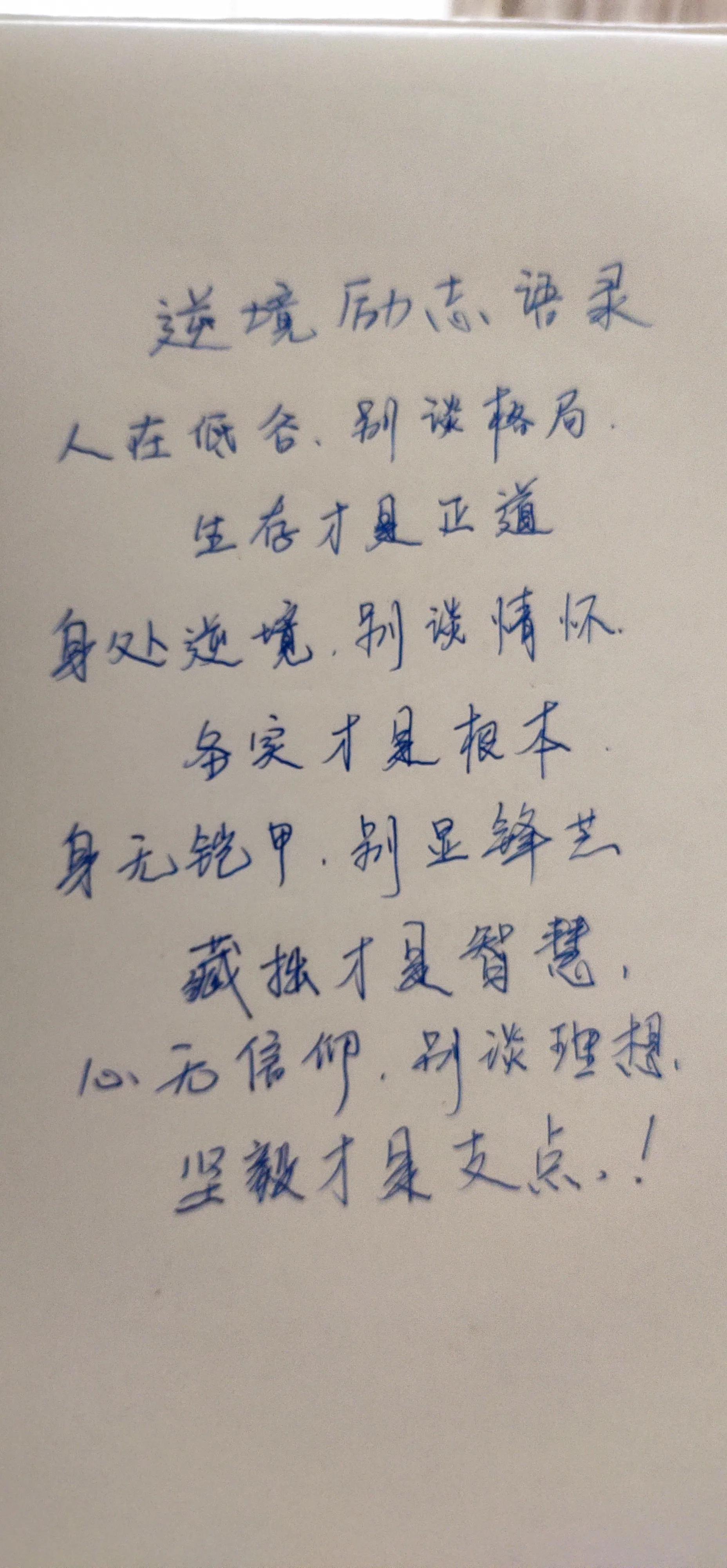 抄书第2节 逆境励志语录