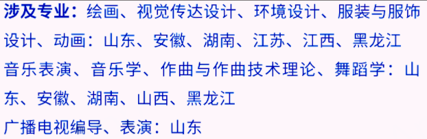 艺考生看过来收藏好！186所大学采取统考成绩招生艺术类专业