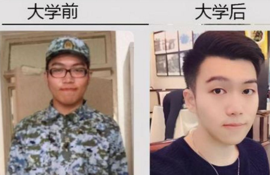 大学四年对比照走红，多数学生“逆生长”，医学生却逐渐长歪了