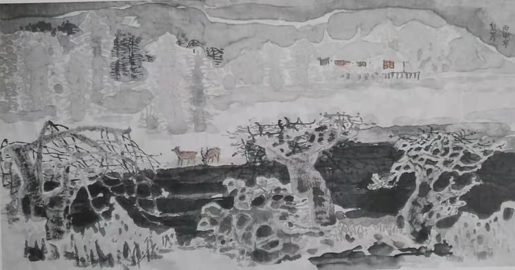 《家乡的雪》大路美术研究院主创画家成秉羿作品展示