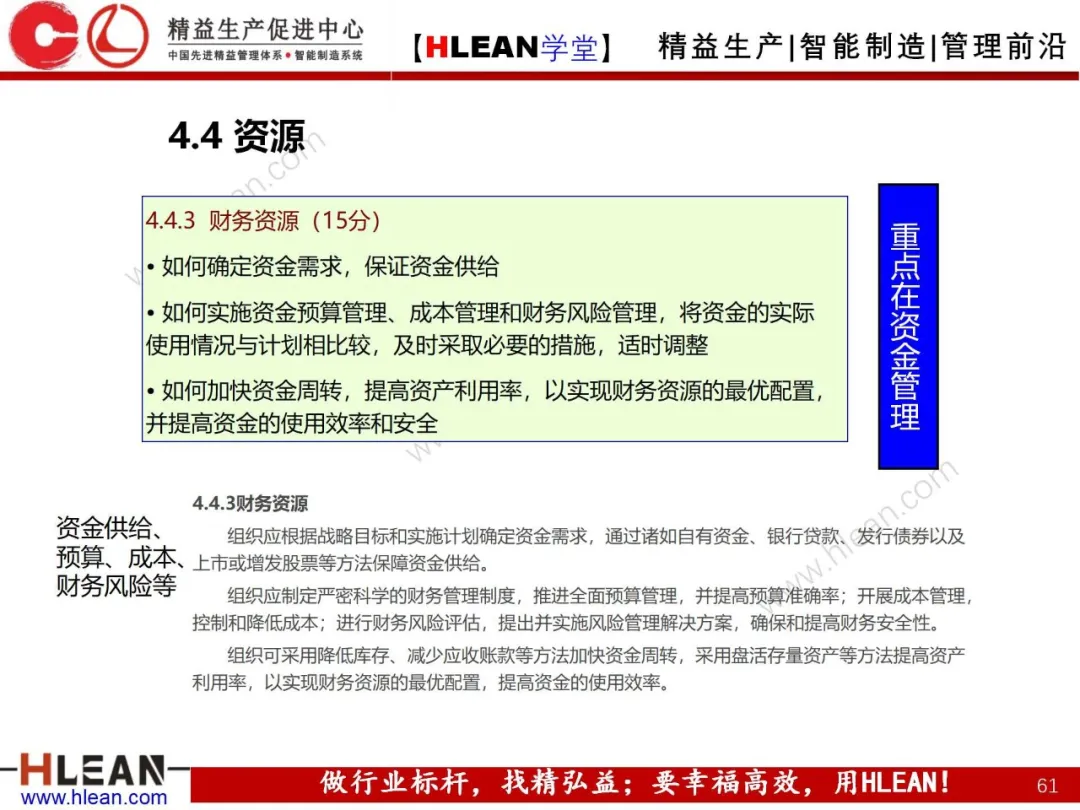 「精益学堂」卓越绩效管理—资源(下篇)