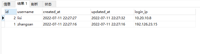 MySQL实用sql语句之连表查询用户基本信息及用户最近一条登录信息