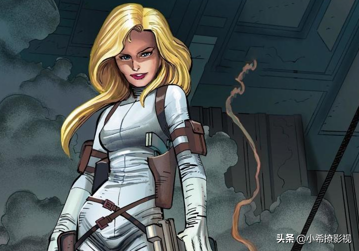 《美国队长4》动漫展海报，暗示莎伦·卡特仍是一个亦正亦邪的角色