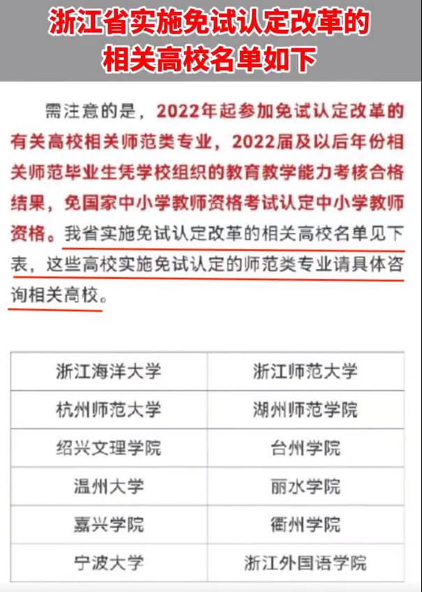 大学生迎来好消息，3类学生将“免试”教资，2022年开始正式实行