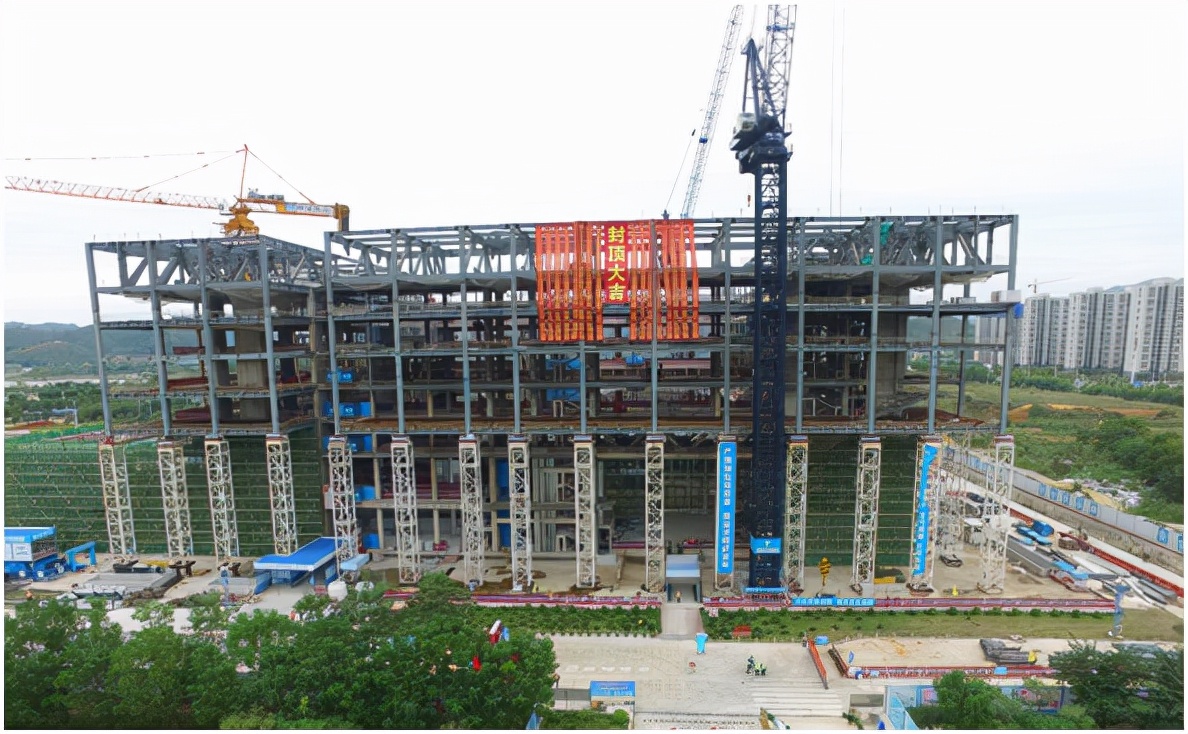 “雏形初具”，柳州市图书馆（新馆）喜迎主体结构封顶