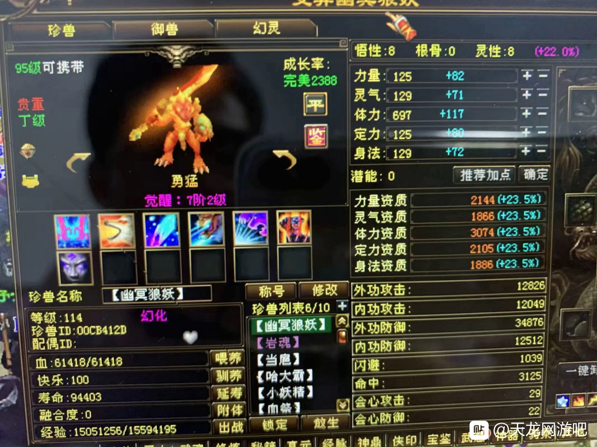 天龙：顶级宝宝收藏家，收藏了156只顶变稀有宝宝，7级号都不换