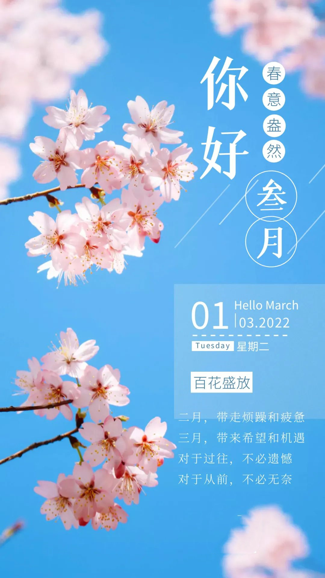 三月,发朋友圈的精美句子