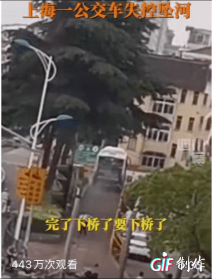 上海公交司机昏迷车辆坠河，快递小哥挺身而出，赞