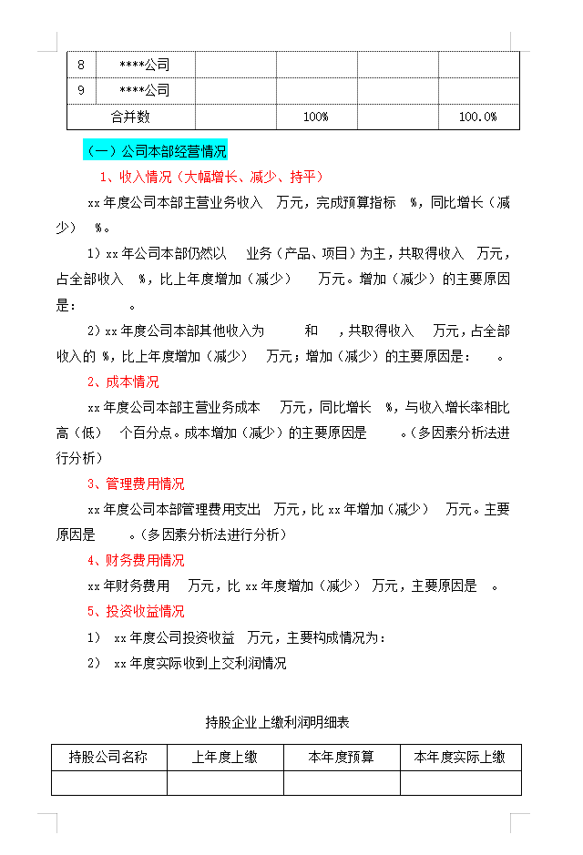 不愧是财务主管，这3000字财务年度分析报告模板太实用了，真心赞