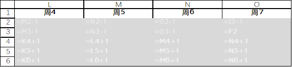 Excel函数制作周历（纯数字历）