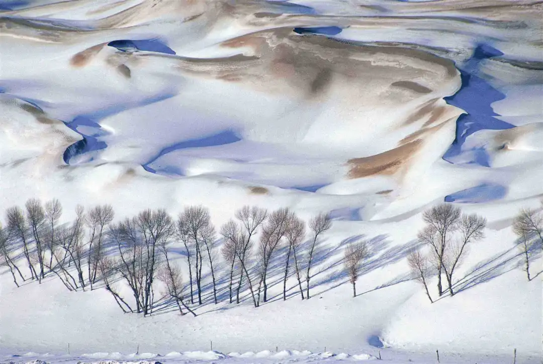 库布其大雪封沙，天降福报