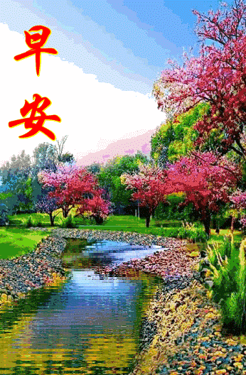 漂亮的早上好问候语动画表情图片 祝你心情好没烦恼 平安健康日日好图片